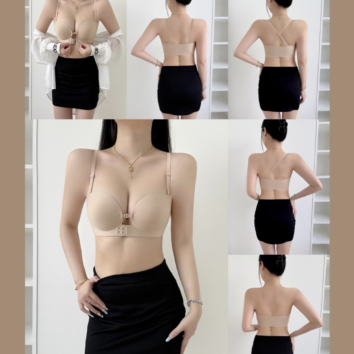 Front Clasp Push-Up Bra